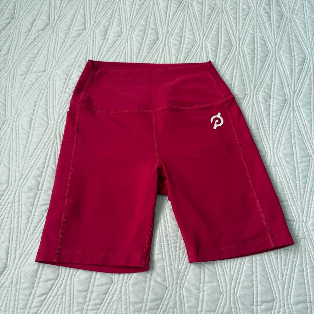 Peloton Pink Bike Shorts High-Waisted Performance. New without tags